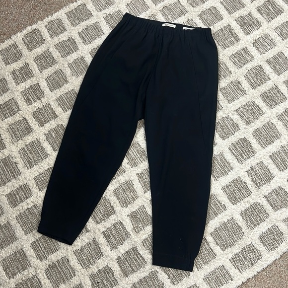 Aritzia babaton Dexter Black Pants Pull On Trouser Style 53467 Ankle - Picture 2 of 5